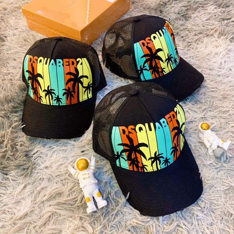 Mũ lưỡi trai cây dừa DSQ2  Mũ lưới họa tiết cây dừa HOT 2022 ❌