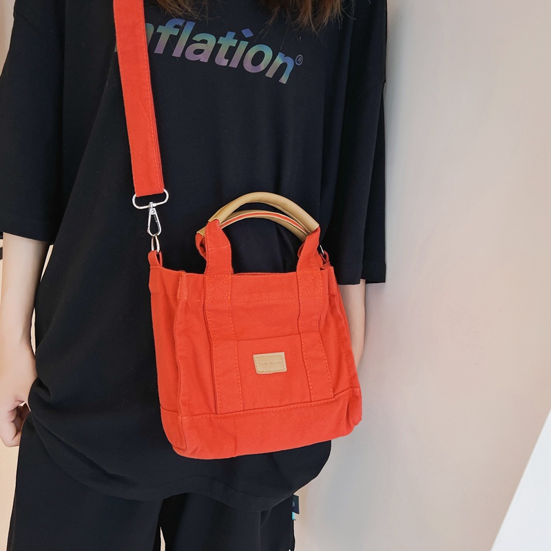 Túi Đeo Chéo Canvas Cỡ Lớn Thời Trang Hàn Quốc Cho Nữ