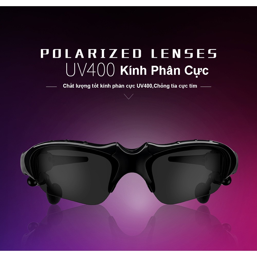 Tai nghe thông minh Wang Hung nhiều chức năng không dây mắt kiếng phân cực mắt râm kèm tai nghe nhét tai | BigBuy360 - bigbuy360.vn