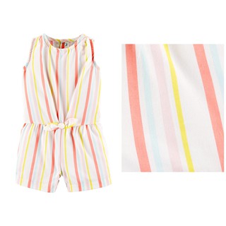 Romper vải sọc Carter cho bé gái 6m-2T J171