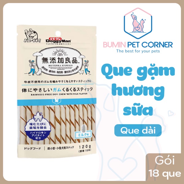 Que gặm cho chó hương sữa Doggyman 120g