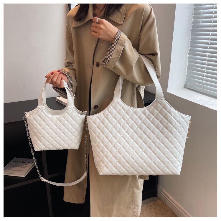 Túi Tote Đeo Vai Màu Trơn Cỡ Lớn Thời Trang Mùa Thu Hàng Mới 2022