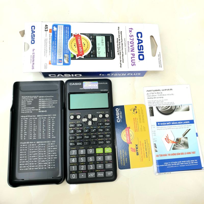 Máy tính Casio FX 570VN Plus New 2nd Edition – 7 Năm Bảo Hành Chính Hãng