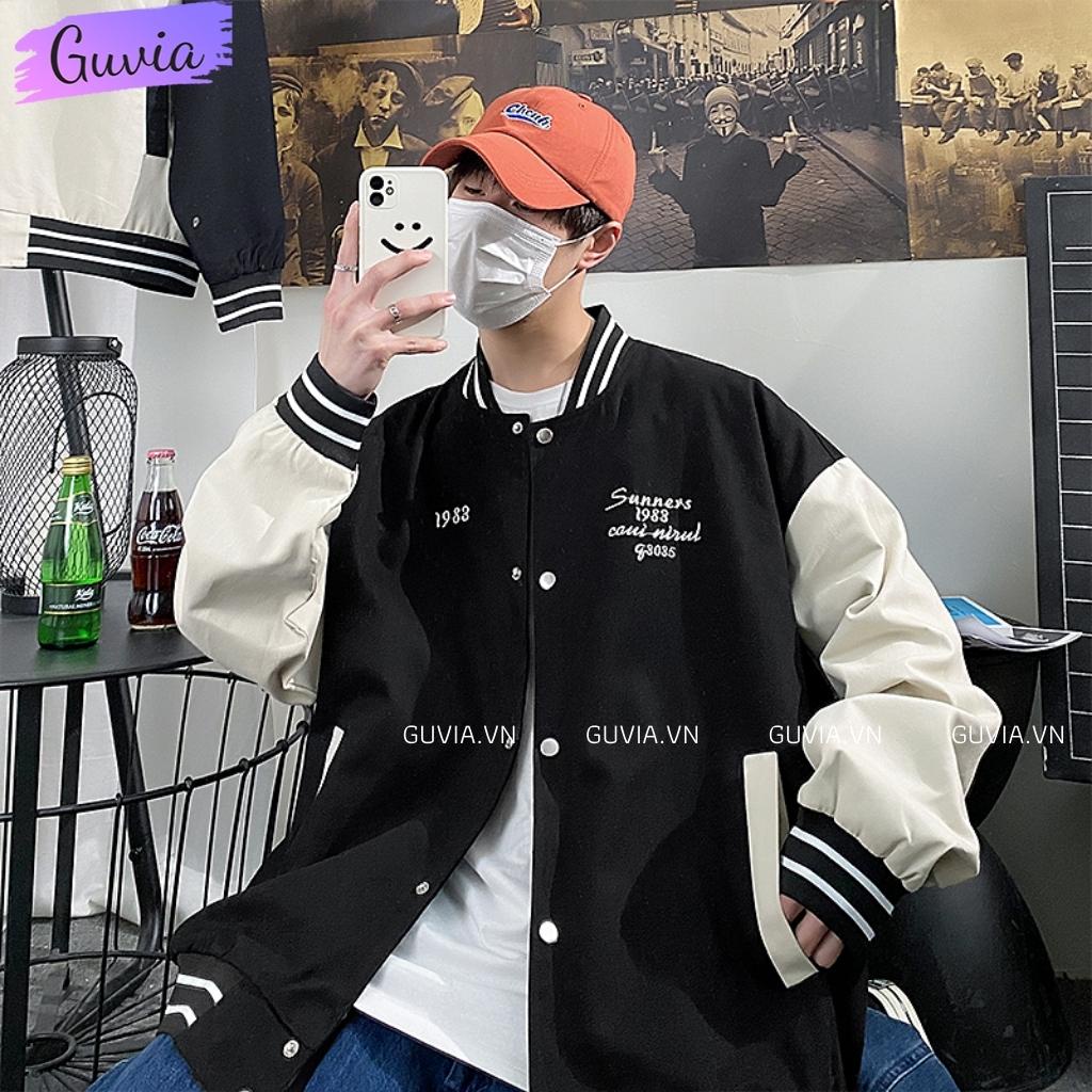 Áo Khoác Bomber 1983 Chất Dù 2 Lớp Nam Nữ Form Rộng Unisex, Áo Gió Chống Nắng Ulzzang GUVIA