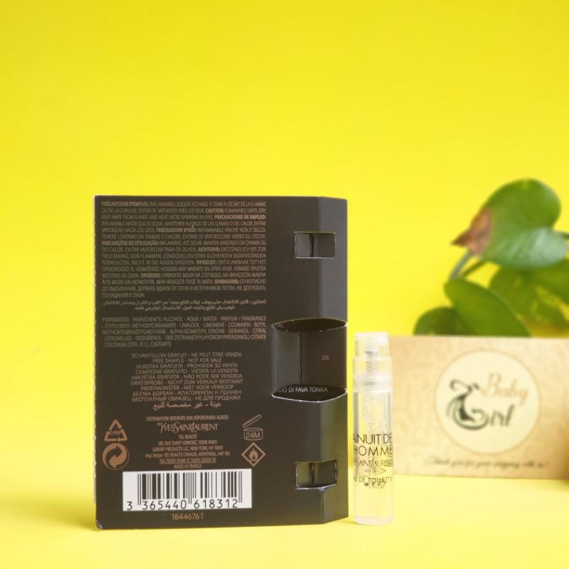 Mẫu thử Nước Hoa Nam YSL LA NUIT DE L'Homme EDT | Thế Giới Skin Care