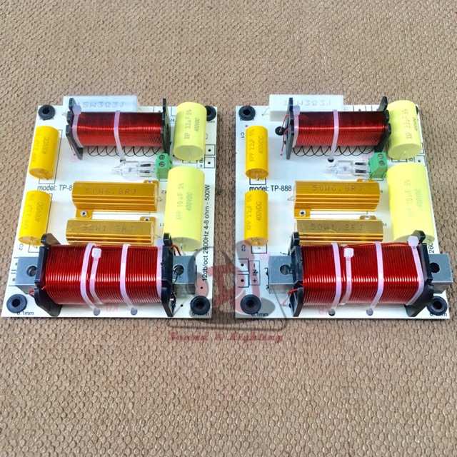 Mạch phân tần loa full đơn  Array TP 888 02 cái thích hợp cho dòng loa bass treble từ neo, dùng cho các dòng loa