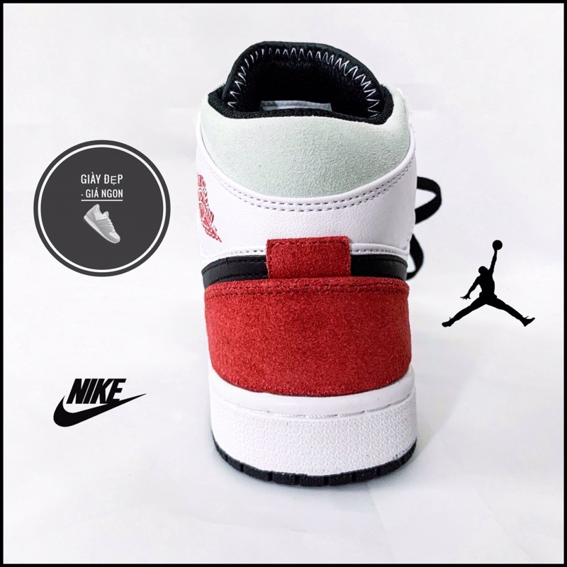 (Shop Giày Đẹp Giá Ngon) Giày jordan 1 Mid SE union black toe + full box