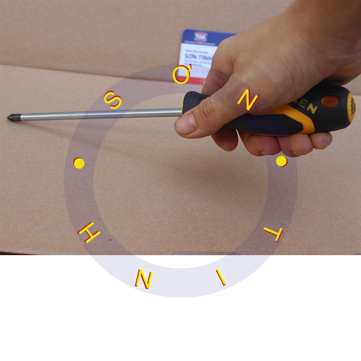 Tua vít BA KE cán mềm PH2x150mm (+) Tolsen 20008