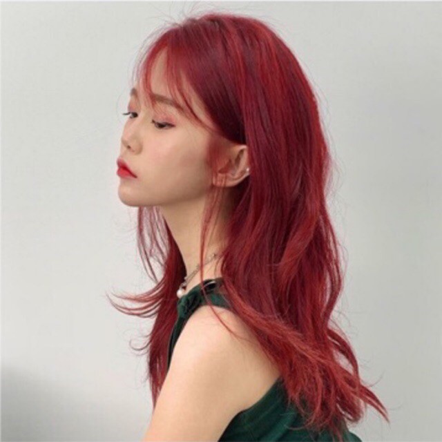 Thuốc nhuộm tóc Đỏ dâu LÊN TỪ NỀN TÓC ĐEN (TẶNG KÈM OXY TRỢ NHUỘM + GĂNG TAY) | BigBuy360 - bigbuy360.vn