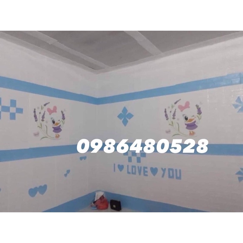 Xốp dán tường giả gạch 3D, khổ lớn 70x77cm