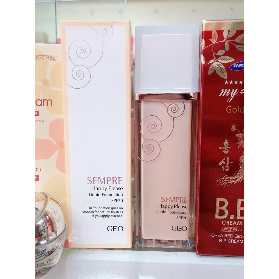 Kem nền Sempre happy &amp; please liquid foundation Hàn quốc