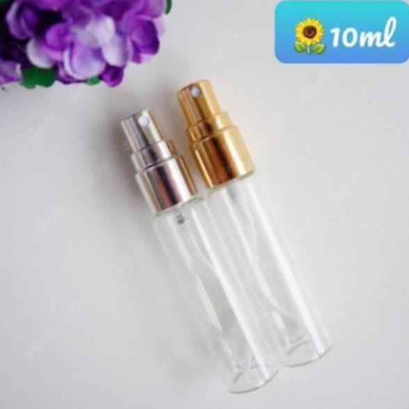 [Sỉ 5.9k] Lọ chiết nước hoa thủy tinh tròn 10ml - lọ đựng nước hoa / chai lọ chiết mỹ phẩm