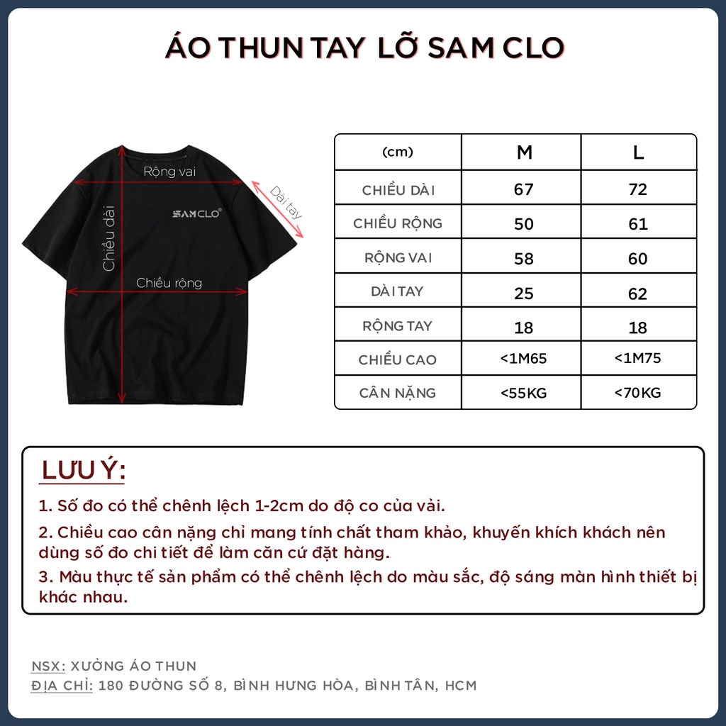 Áo thun tay lỡ nam nữ SAM CLO form rộng dáng Unisex in chữ CHAMPS CÓ SIZE