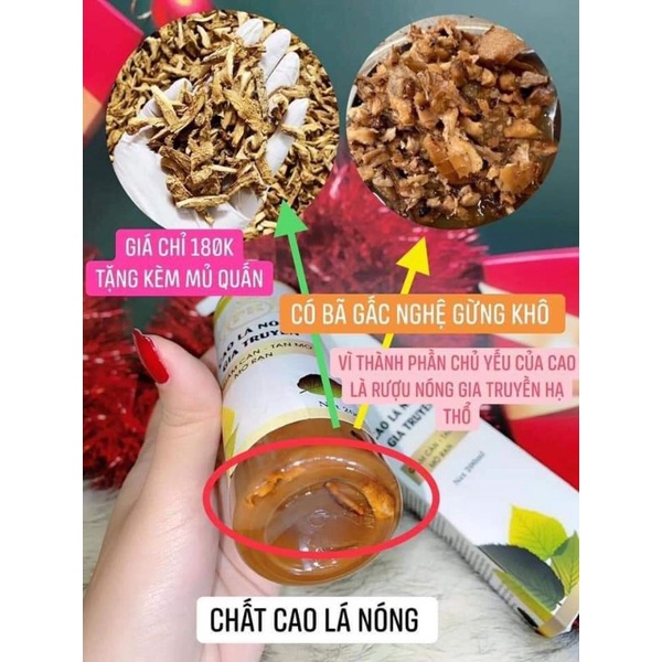 CAO LÁ NÓNG GIA TRUYỀN - GIẢM CÂN - TAN MỠ
