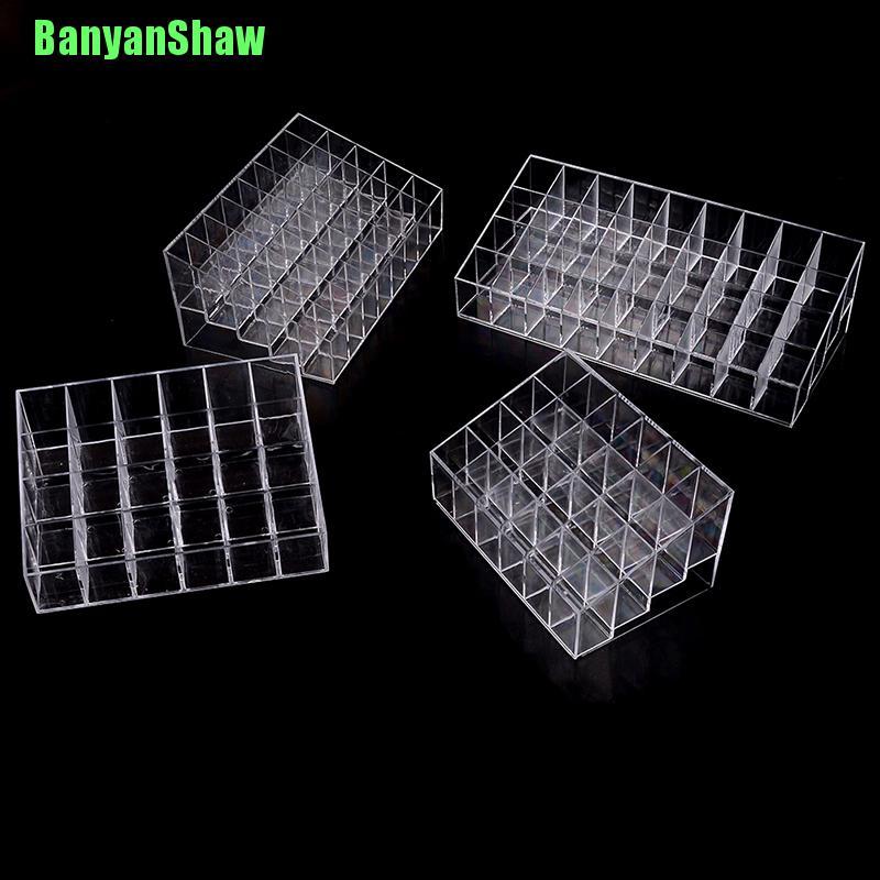 (hàng Mới Về) Giá Đỡ Trưng Bày Son Môi 24 / 36 / 40 Bằng Nhựa Acrylic Tiện Dụng