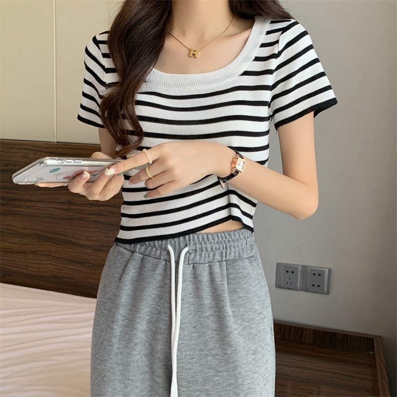 Áo khoác cardigan NRVP dệt kim tay ngắn dáng rộng thiết kế thời trang phong cách Hàn Quốc