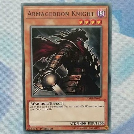 THẺ BÀI YUGIOH - MONSTER - Armageddon Knight - SDSH-EN017 - Common Unlimited