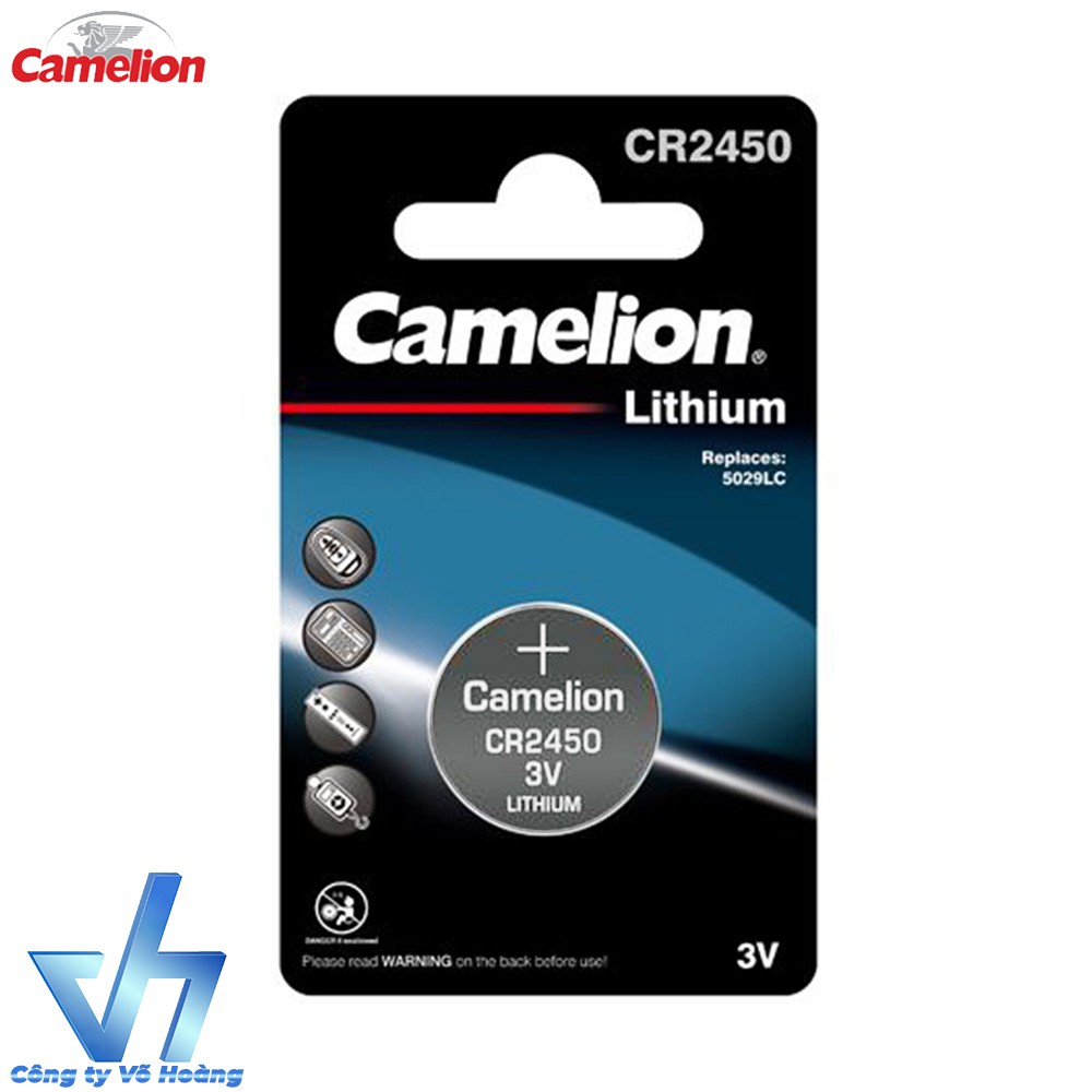 Pin Camelion CR2450 - Dùng cho remote, máy tính bỏ túi, cân điện tử,…