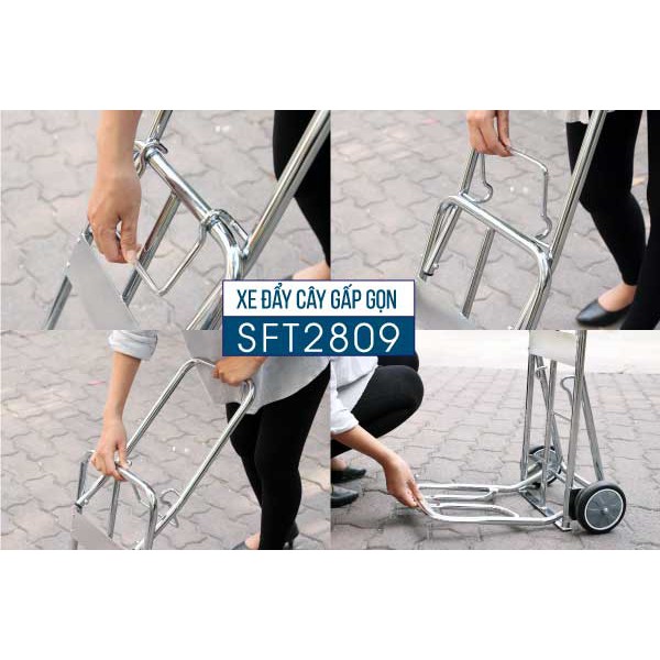 Xe đẩy 2 bánh rút gọn Thái Lan -SUMO SFT2809 (tải trọng chở 80kg)