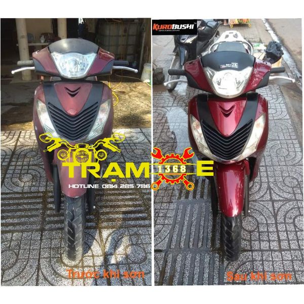 SƠN SAMURAI GÓI COMBO SƠN MÀU ĐỎ ĐÔ HONDA GỒM 4 CHAI, hàng xịn giá tốt, hàng xịn giá tốt