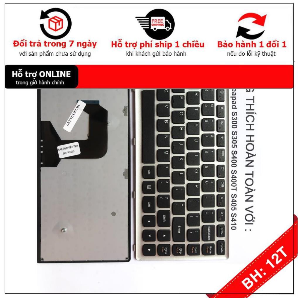 [BH12TH] [- Bàn Phim Laptop Lenovo S300 S400 S410 S305 S400T S405 Hàng mới 100% Bảo Hành 12 Tháng