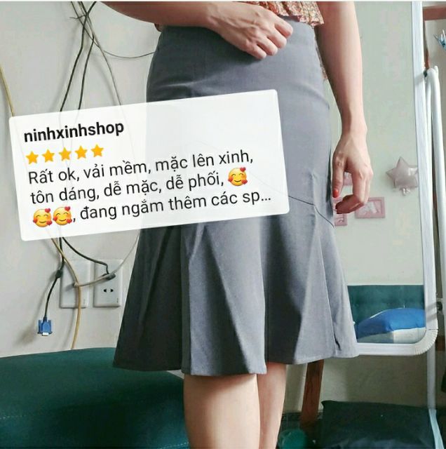 Chân váy nữ đuôi cá cạp cao dáng dài có lớp lót form công sở cao cấp mặc tôn dáng | BigBuy360 - bigbuy360.vn