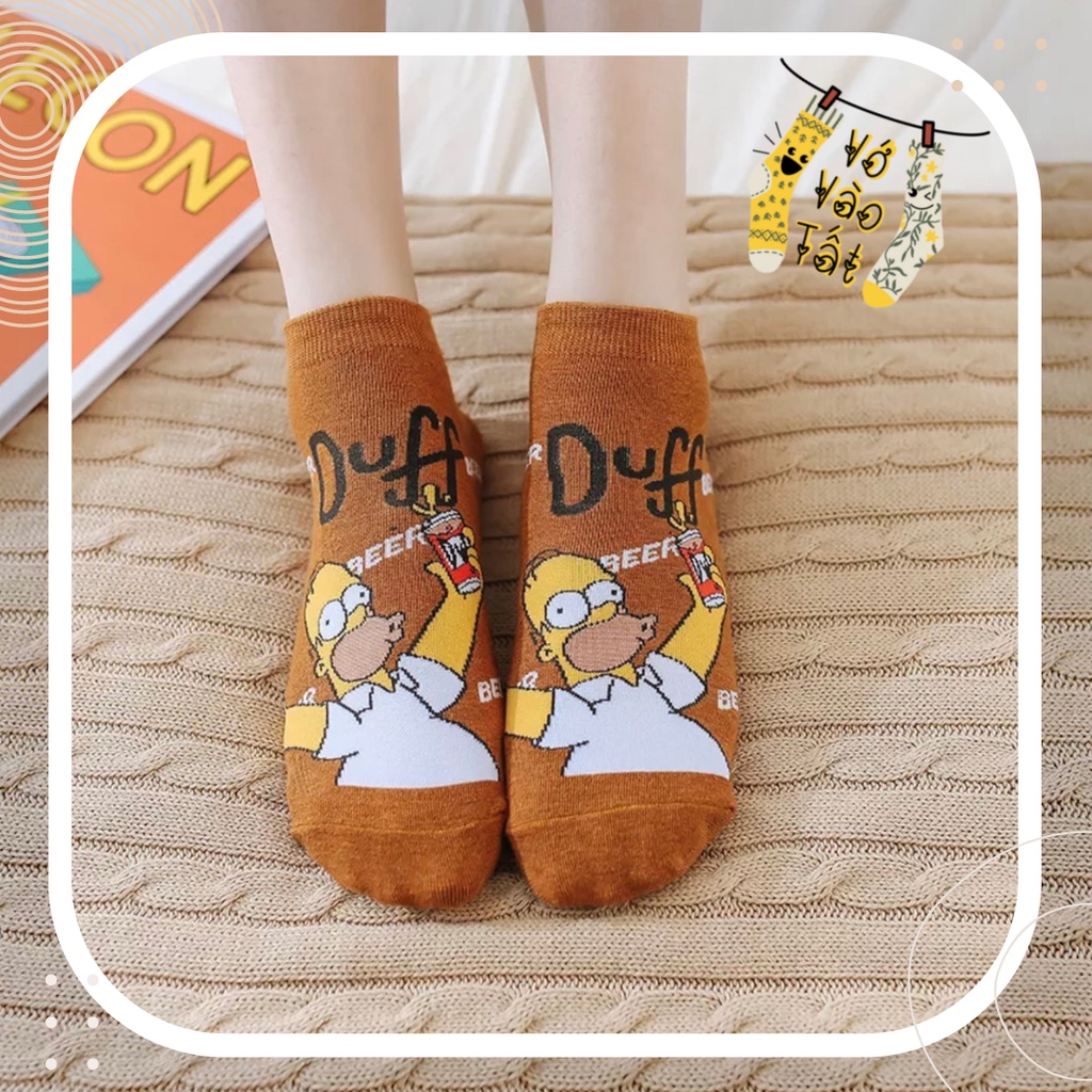 TẤT VỚ CỔ NGẮN UNISEX SIMPSON