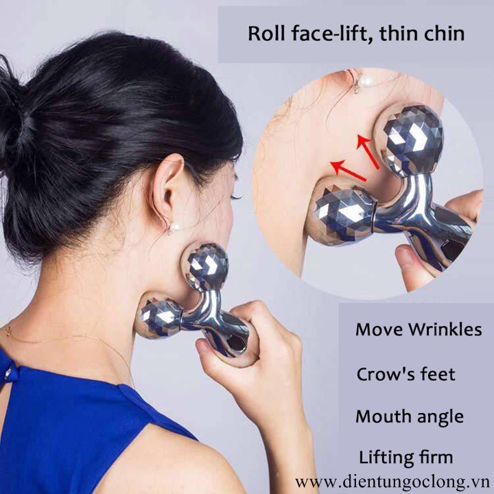 Dụng Cụ Massage Cầm Tay 3D Roller 360 Độ