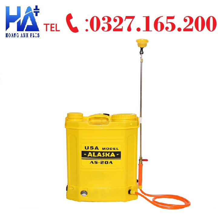 Bình Phun Xịt Điện 20L Alaska AS-20A-Bảo hành 12 Tháng-Bình Phun Thuốc Phòng Dịch-Siêu nhanh-Siêu Chất Lượng-Giá Rẻ