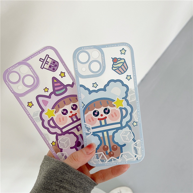 Ốp Điện Thoại Trong Suốt Cho Iphone 13 s/6splus/7/7plus/8/8plus/x/xr/xs/11/12/13/pro/max/plus/promax