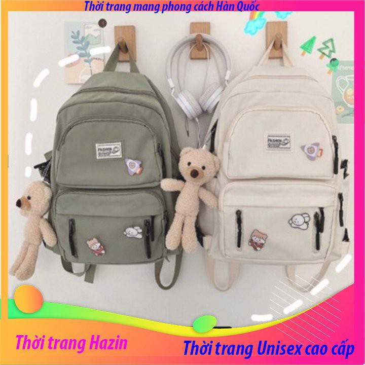 {Tặng kèm sticke} Balo ulzzang nam, nữ đẹp đựng laptop, đi học đi du lịch vải dù·chống nước phong cách HÀN QUỐC BL606