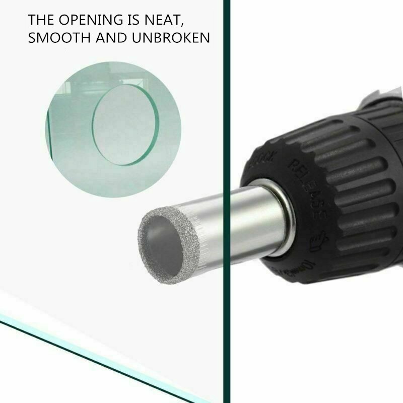 Bộ 10 mũi khoan lỗ cho kim cương thủy tinh 6-30mm
