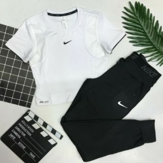 Set bộ đồ tập gym croptop nữ