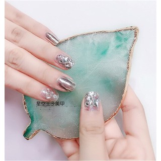 Đá Hình Chiếc Lá Chụp Ảnh Nail