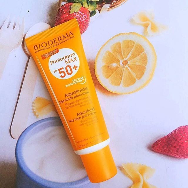 Kem chống nắng Bioderma Photoderm Max Aquafluide SPF 50+-40ml Kem chống nắng Bioderma dành cho da dầu nhạy cảm