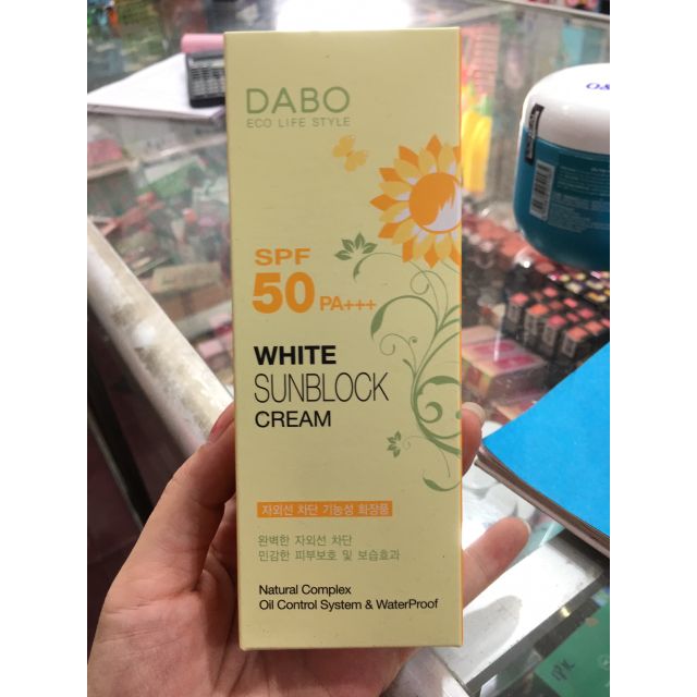 KEM CHỐNG NẮNG DABO WHITE SUNBLOCK CREAM SPF50