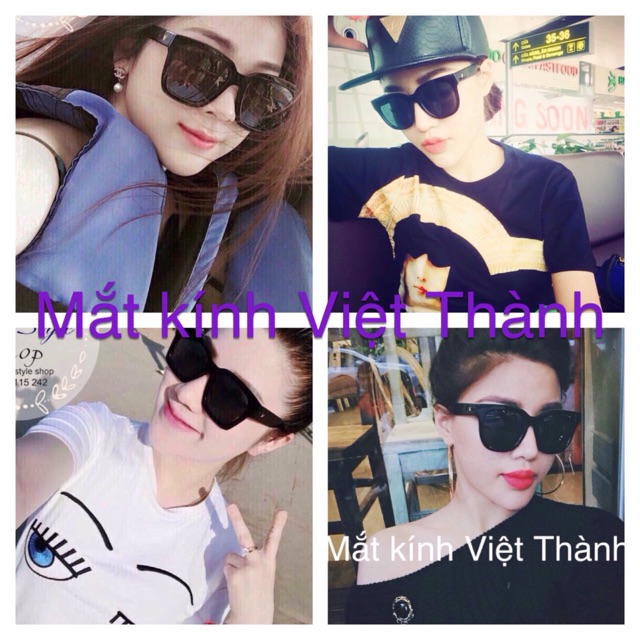Kính mát nam nữ vuông style Hàn Quốc BẢN TO