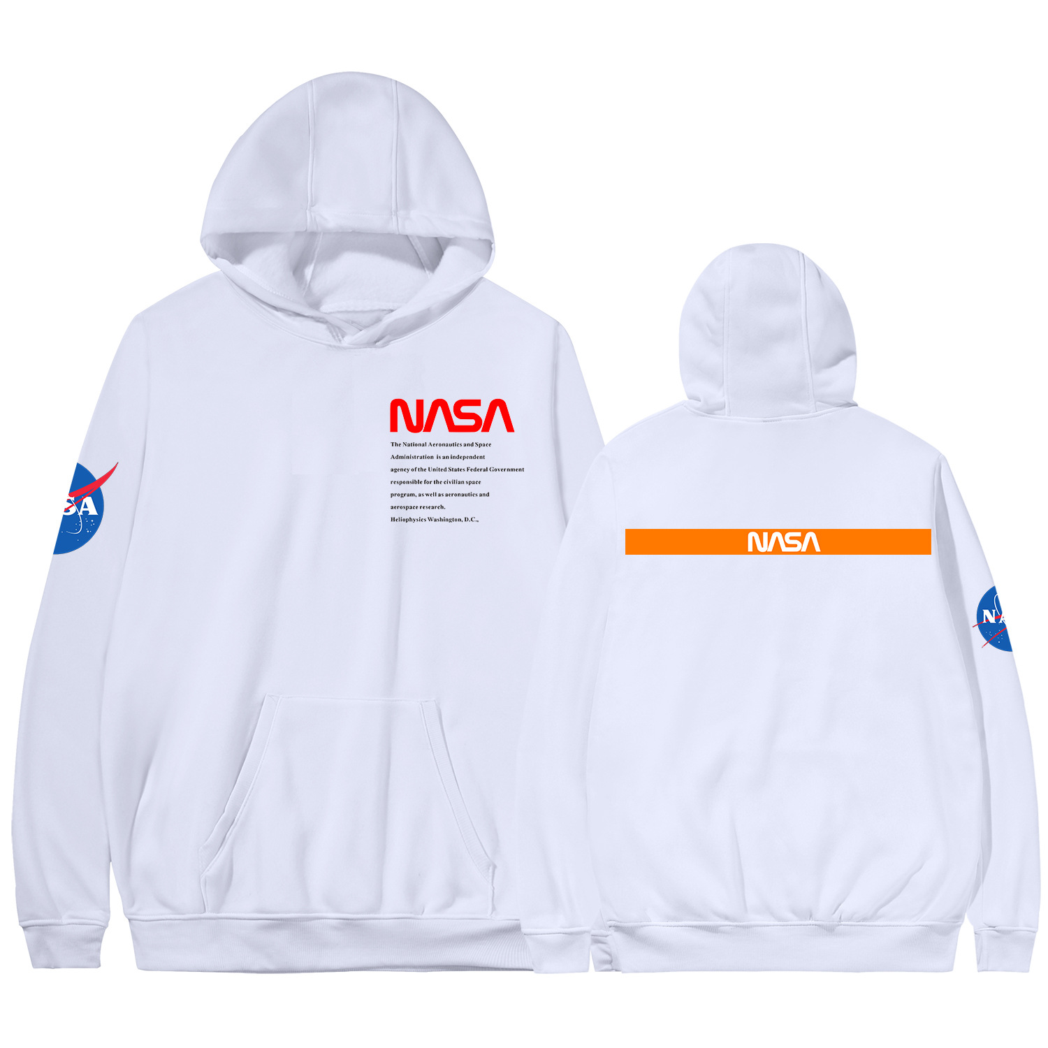 Áo Hoodie Họa Tiết Nasa Cá Tính Dành Cho Nam | BigBuy360 - bigbuy360.vn