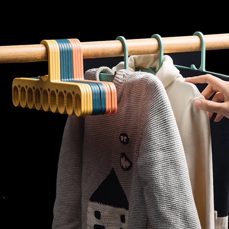 Giá Đỡ Treo Quần Áo 9 Lỗ Đa Năng Tiết Kiệm Không Gian