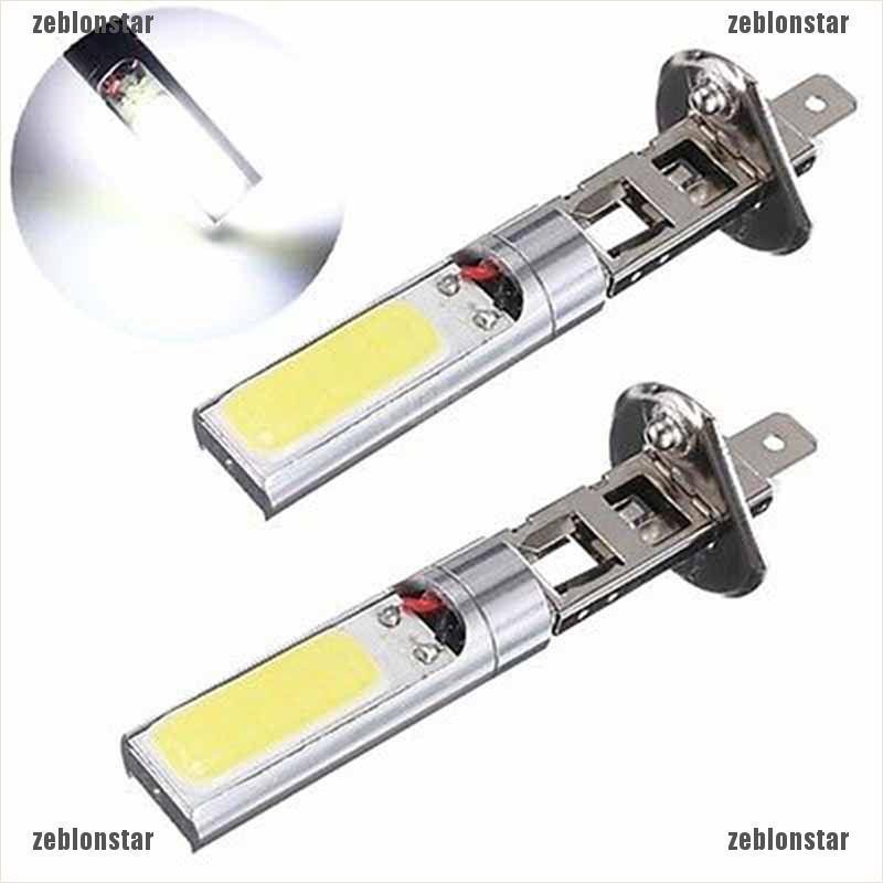 Set 2 bóng đèn pha xe hơi LED H1 COB DC 12V 7.5W 6000K