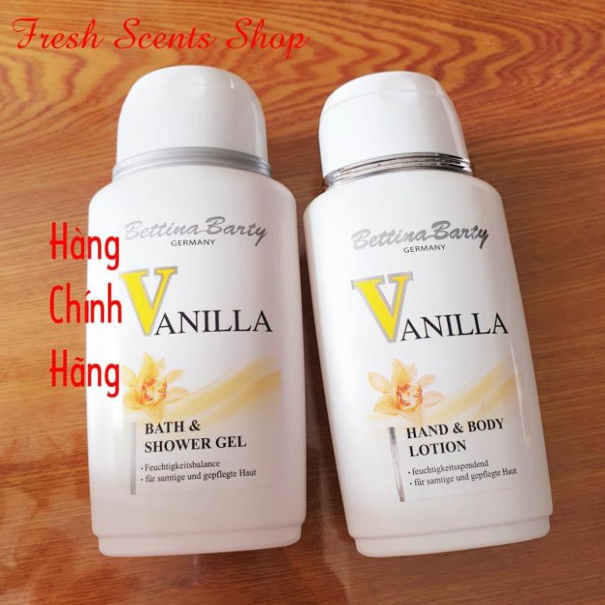 Sữa tắm Vanilla 150ml - Đức - dòng Bettina Barty - hương nước hoa