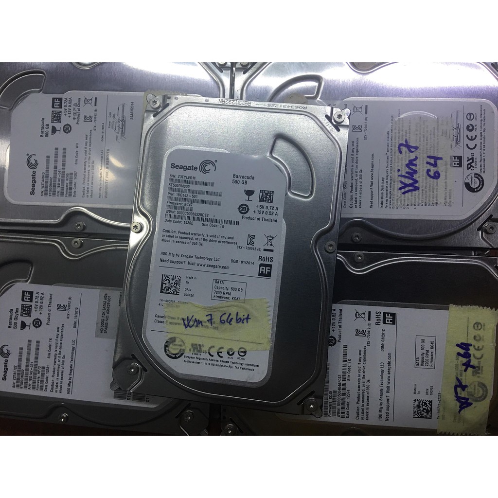 HDD 500G Seagate cài sẵn Win 7 64bit bảo hành 03 tháng