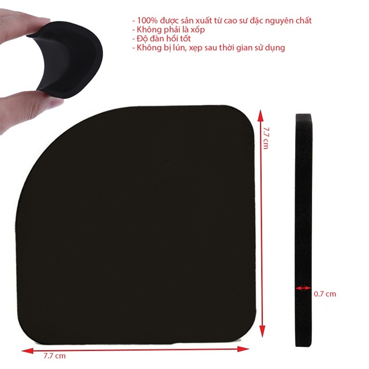 Combo 4 Miếng Lót Chân Máy Giặt, Tủ Lạnh Chống Rung Chống Trượt