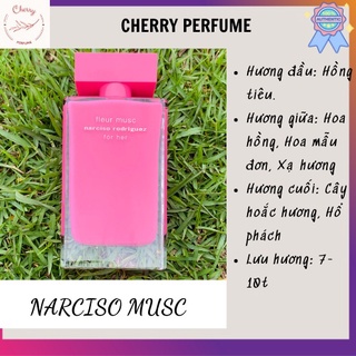 Nước Hoa Nữ 𝐍𝐚𝐫𝐜𝐢𝐬𝐨 𝐅𝐥𝐞𝐮𝐫 𝐌𝐮𝐬𝐜 𝐟𝐨𝐫 𝐇𝐞𝐫 EDT5ml/10ml/20ml_rubyyy_1993