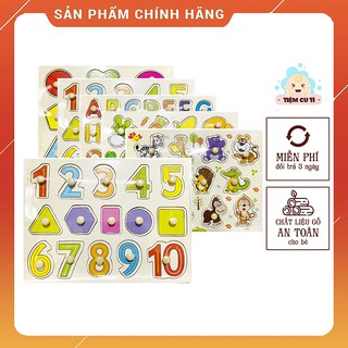 Bảng Ghép Hình Núm Gỗ Nhiều Chủ Đề ,Đồ Chơi Gỗ Thông Minh Montessori & Giáo Dục Cho Bé, loại 22x30 cm hàng chuẩn đẹp