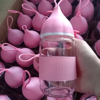 [Sale Sốc] Bình thủy tinh đựng nước siêu cute 300ml