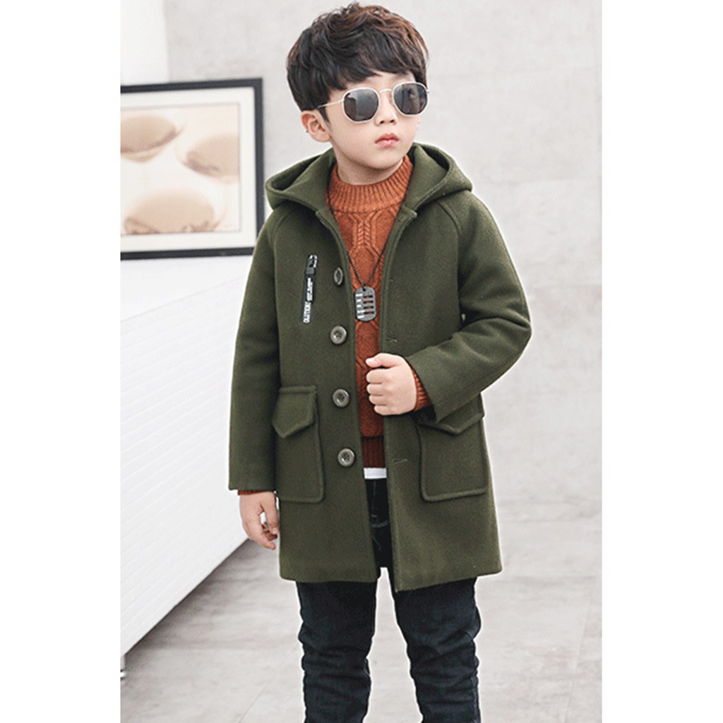 Áo khoác bé trai đủ size - [Mã NS01 - Nâu]