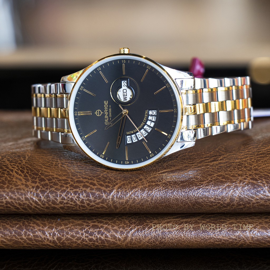 Đồng Hồ Nam Sunrise 1127SA Chính Hãng Full Box Kính Sapphire Chống Xước Chống Nước Dây Da Cao Cấp | BigBuy360 - bigbuy360.vn