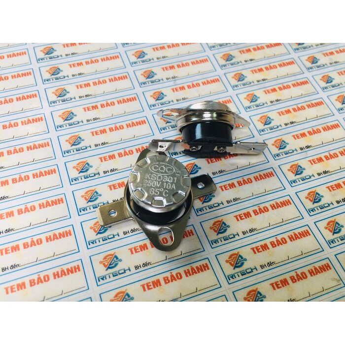 Combo 5 chiếc Relay nhiệt KSD301 85 độ 10A 250V thường đóng