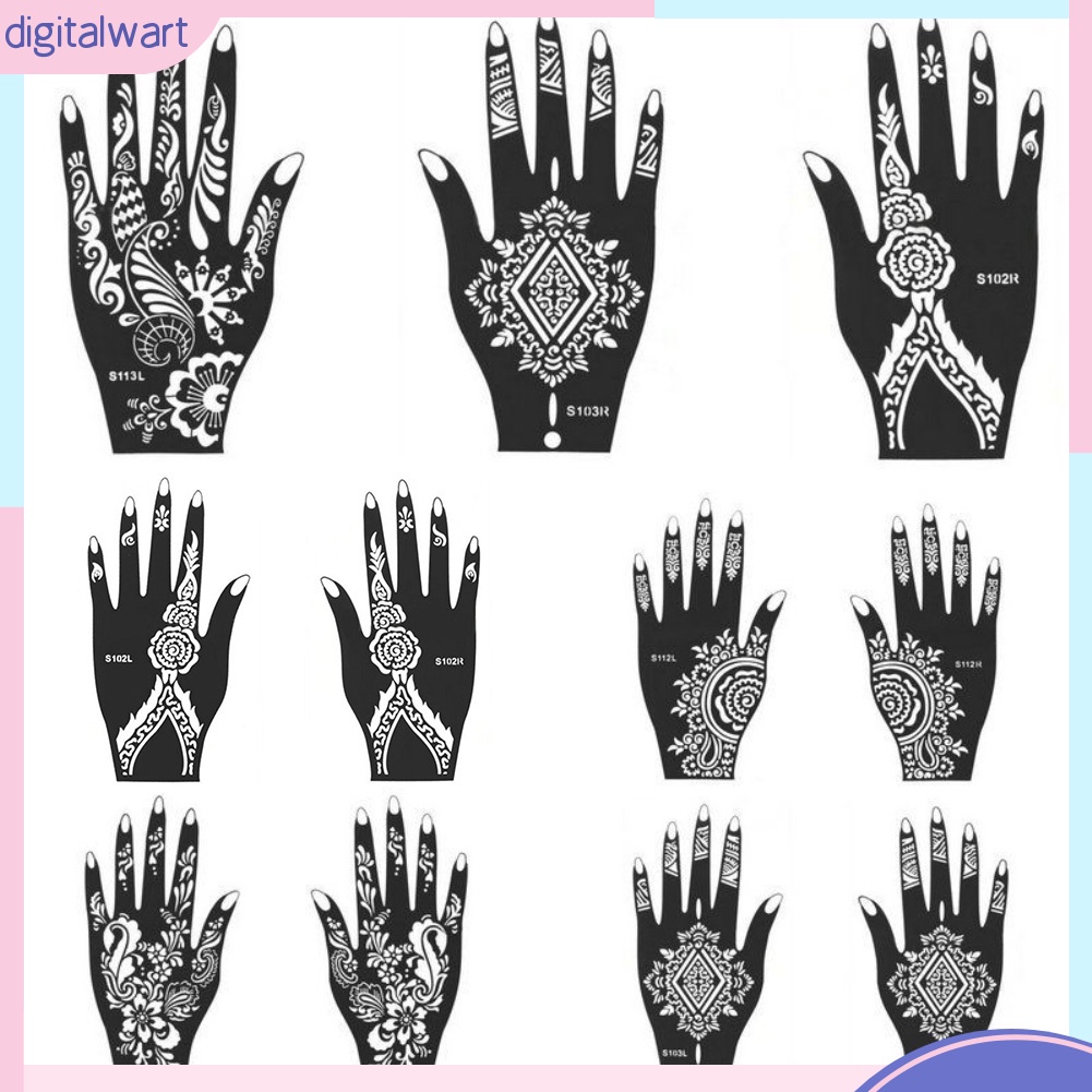 Hình Xăm Tạm Thời Henna Ấn Độ Độc Đáo